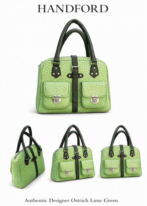 Ostrich Leather Bag 